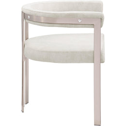 Meridian Marcello Stone Velvet Dining Chair