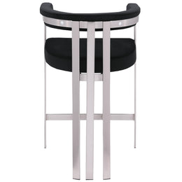 Meridian Marcello Black Velvet Counter Stool