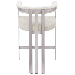 Meridian Marcello Stone Velvet Counter Stool