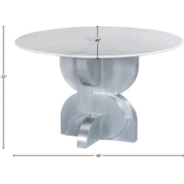 Meridian Alden White Dining Table