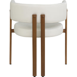 Meridian Gideon Cream Vegan Leather Dining Chair