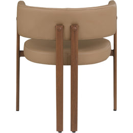 Meridian Gideon Tan Vegan Leather Dining Chair