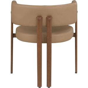 Meridian Gideon Tan Vegan Leather Dining Chair