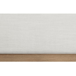 Meridian Alfie Cream Linen Textured Fabric Twin Bed