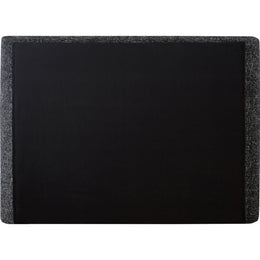 Meridian Penny Black Polyester Fabric Queen Bed