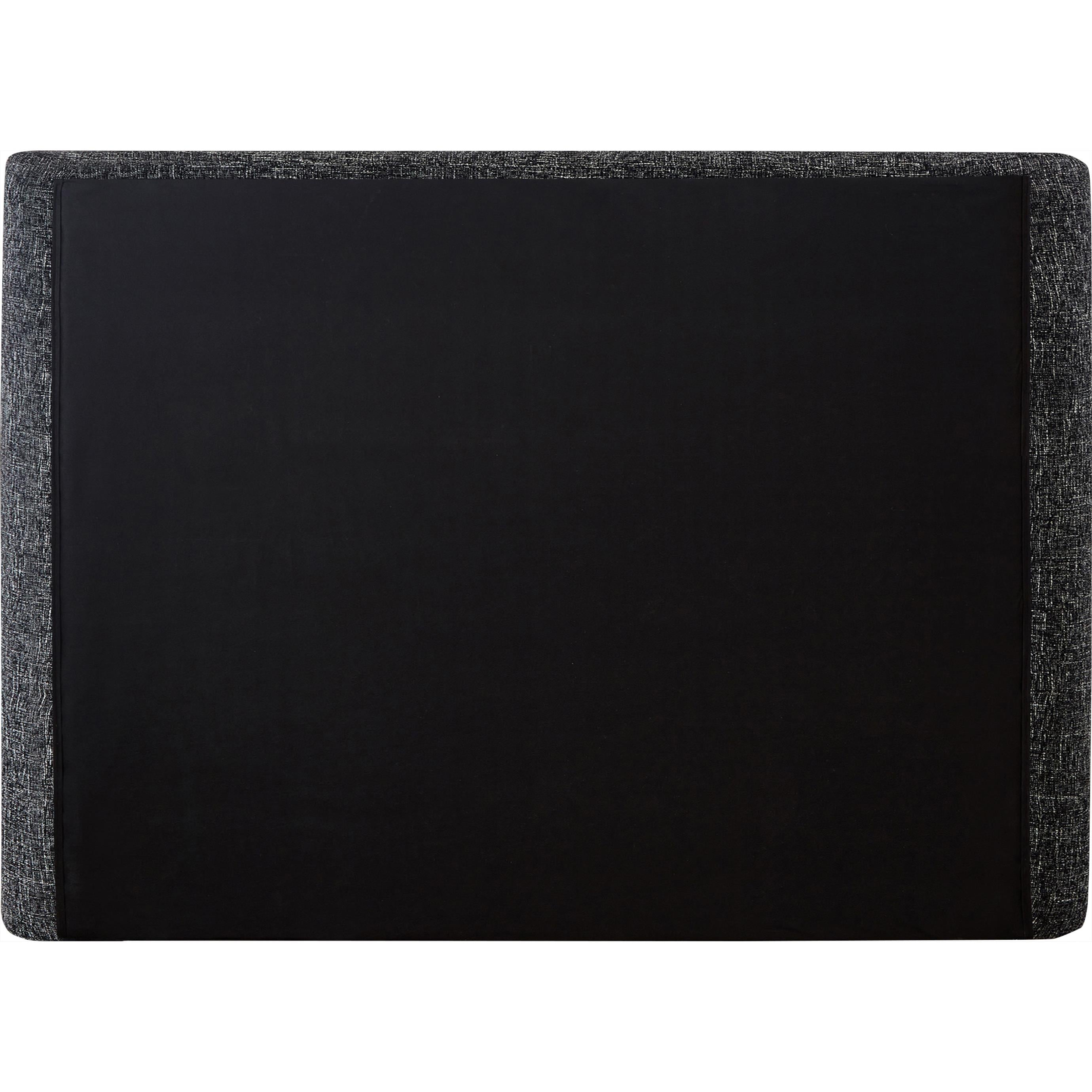 Meridian Penny Black Polyester Fabric Queen Bed
