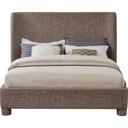 Meridian Penny Brown Polyester Fabric Queen Bed