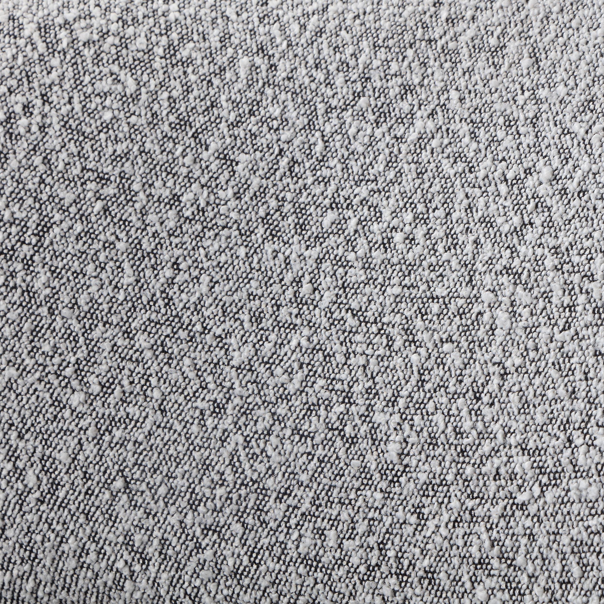 Meridian Penny Grey Boucle Fabric Queen Bed
