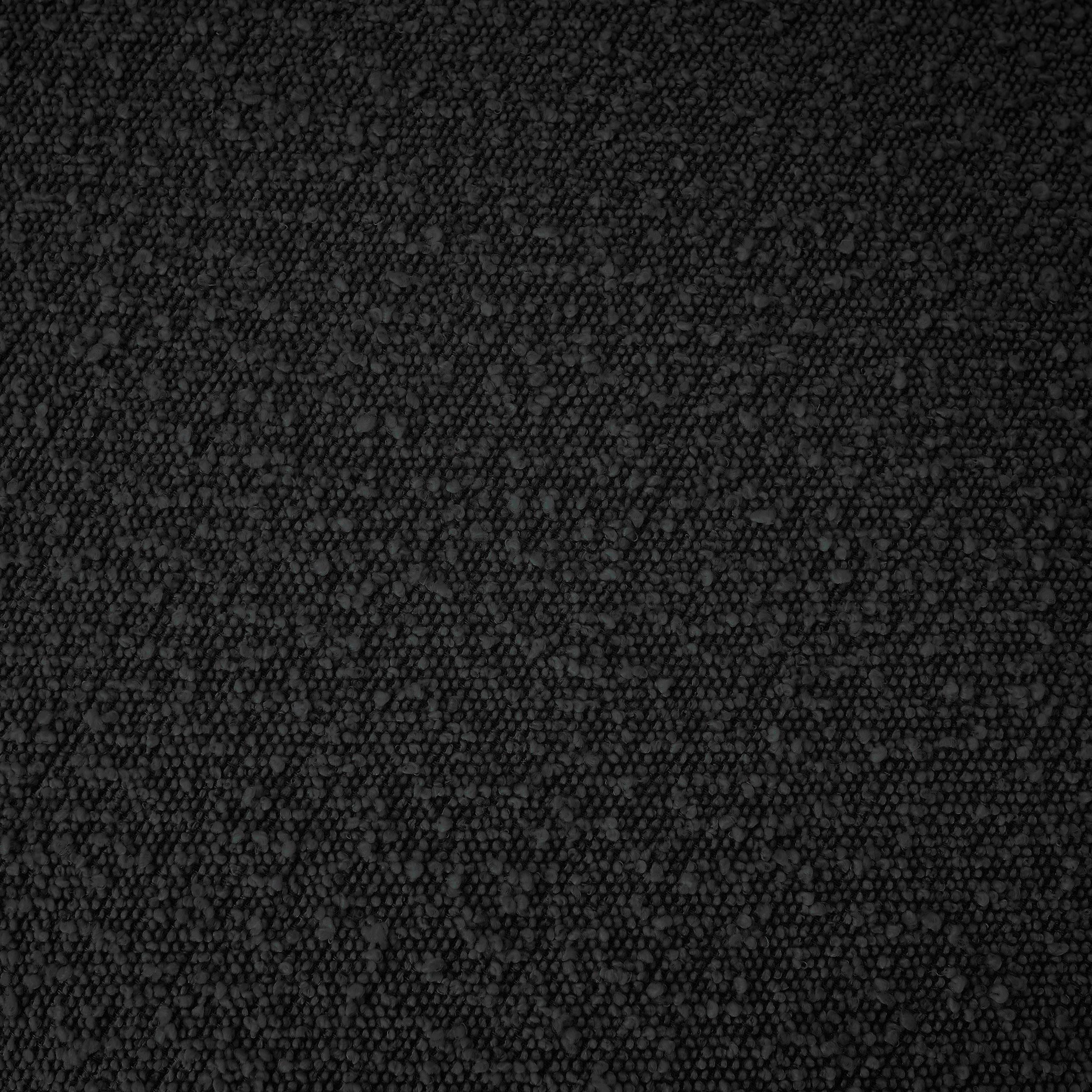 Meridian Elias Black Boucle Fabric Queen Bed