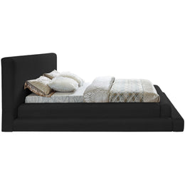 Meridian Dane Black Teddy Fabric Full Bed (3 Boxes)