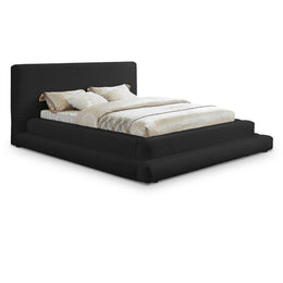 Meridian Dane Black Teddy Fabric King Bed (3 Boxes)