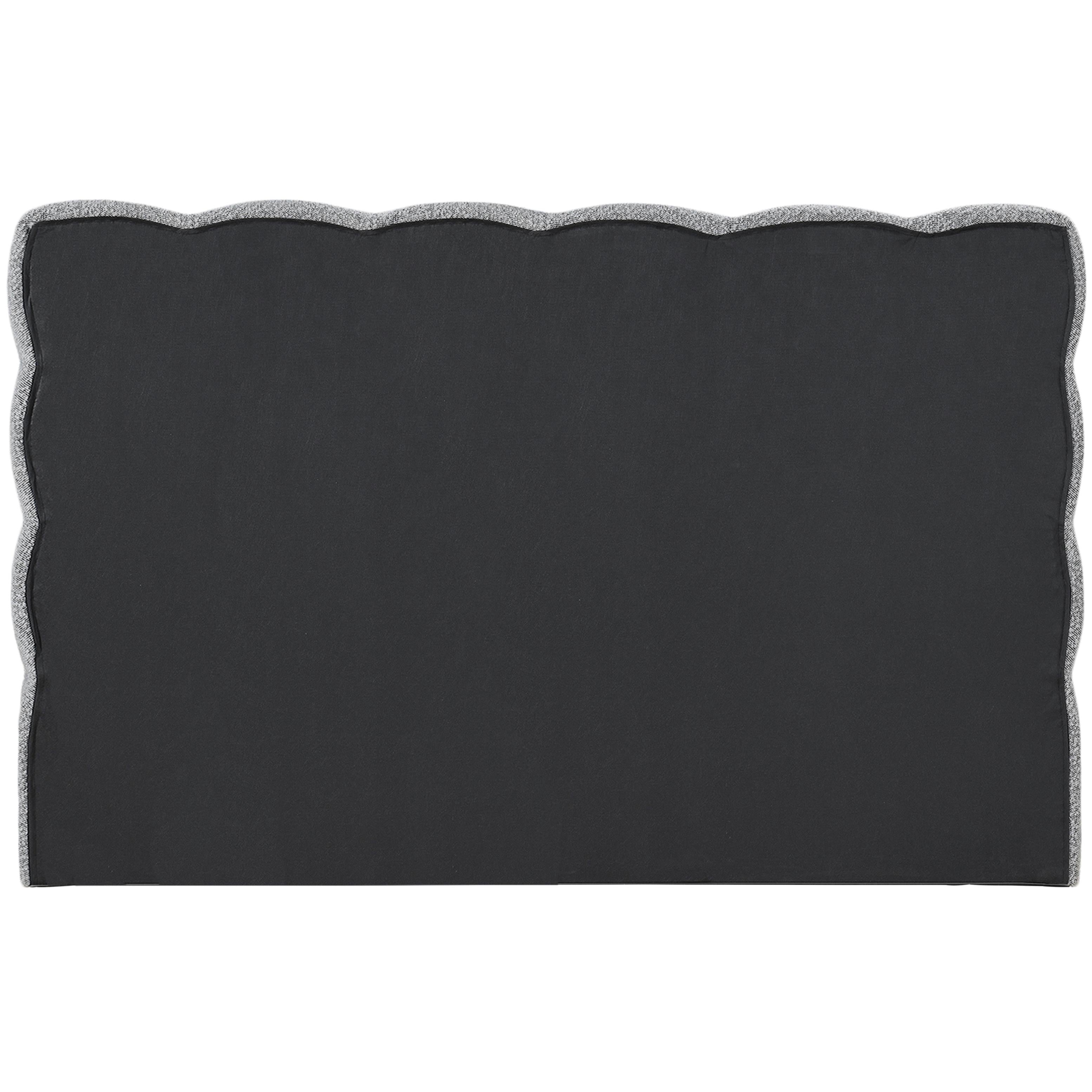 Meridian Deco Grey Boucle Fabric Full Bed (3 Boxes)