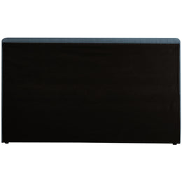 Meridian Devin Navy Linen Textured Fabric King Bed