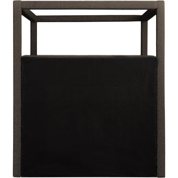 Meridian Eden Brown Boucle Fabric Queen Bed (3 Boxes)