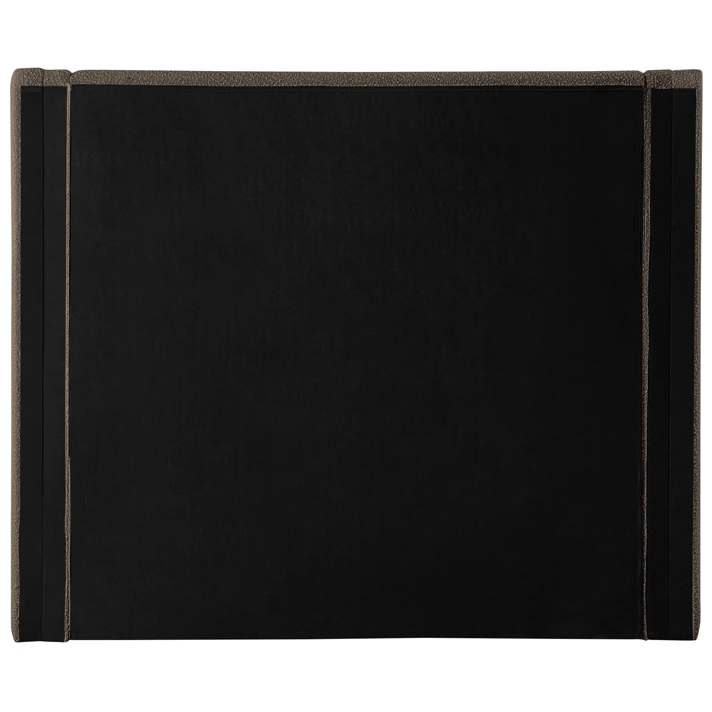 Meridian Halton Brown Boucle Fabric Queen Bed (3 Boxes)