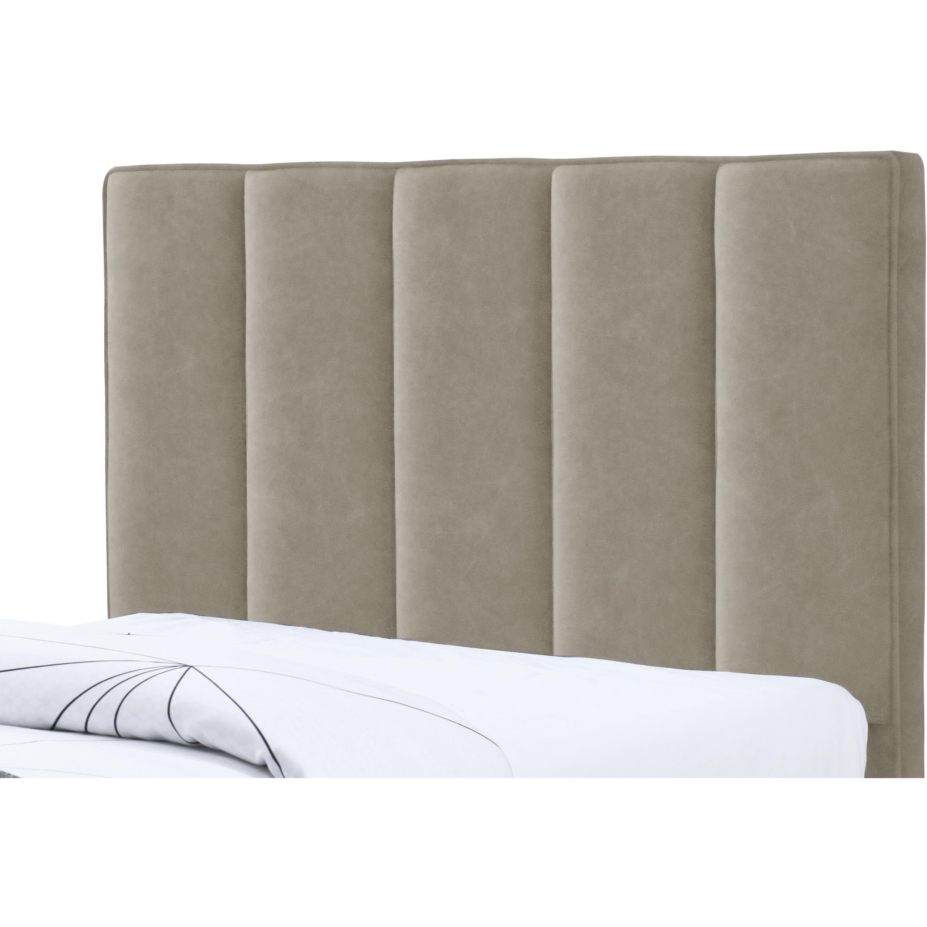 Meridian Hudson Beige Vegan Leather Twin Trundle Bed