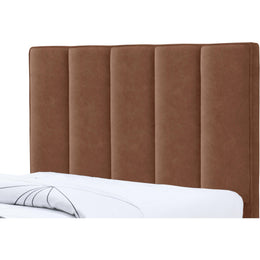 Meridian Hudson Cognac Vegan Leather Twin Trundle Bed