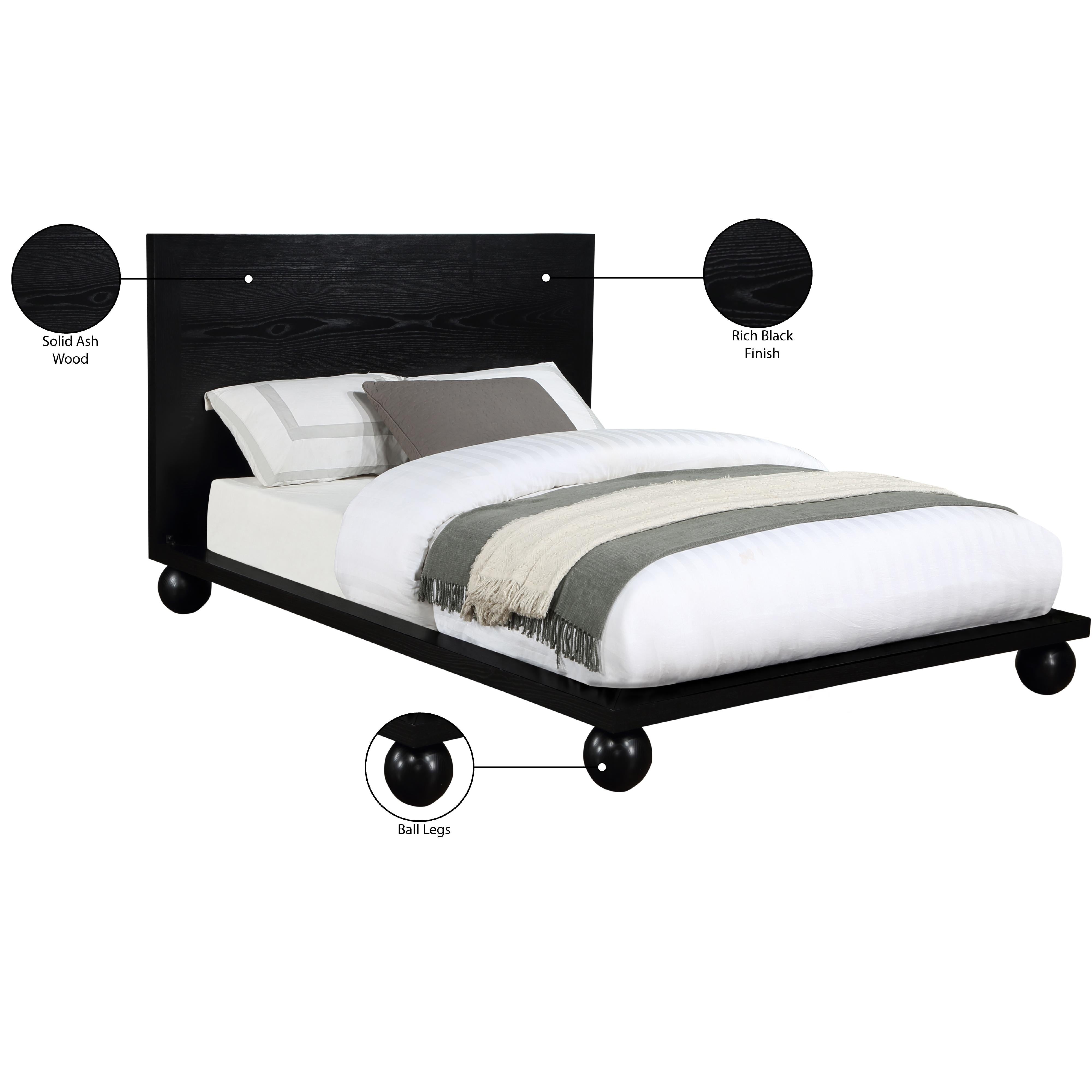 Meridian Kent Black King Bed (3 Boxes)