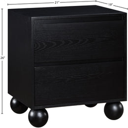 Meridian Kent Black Night Stand
