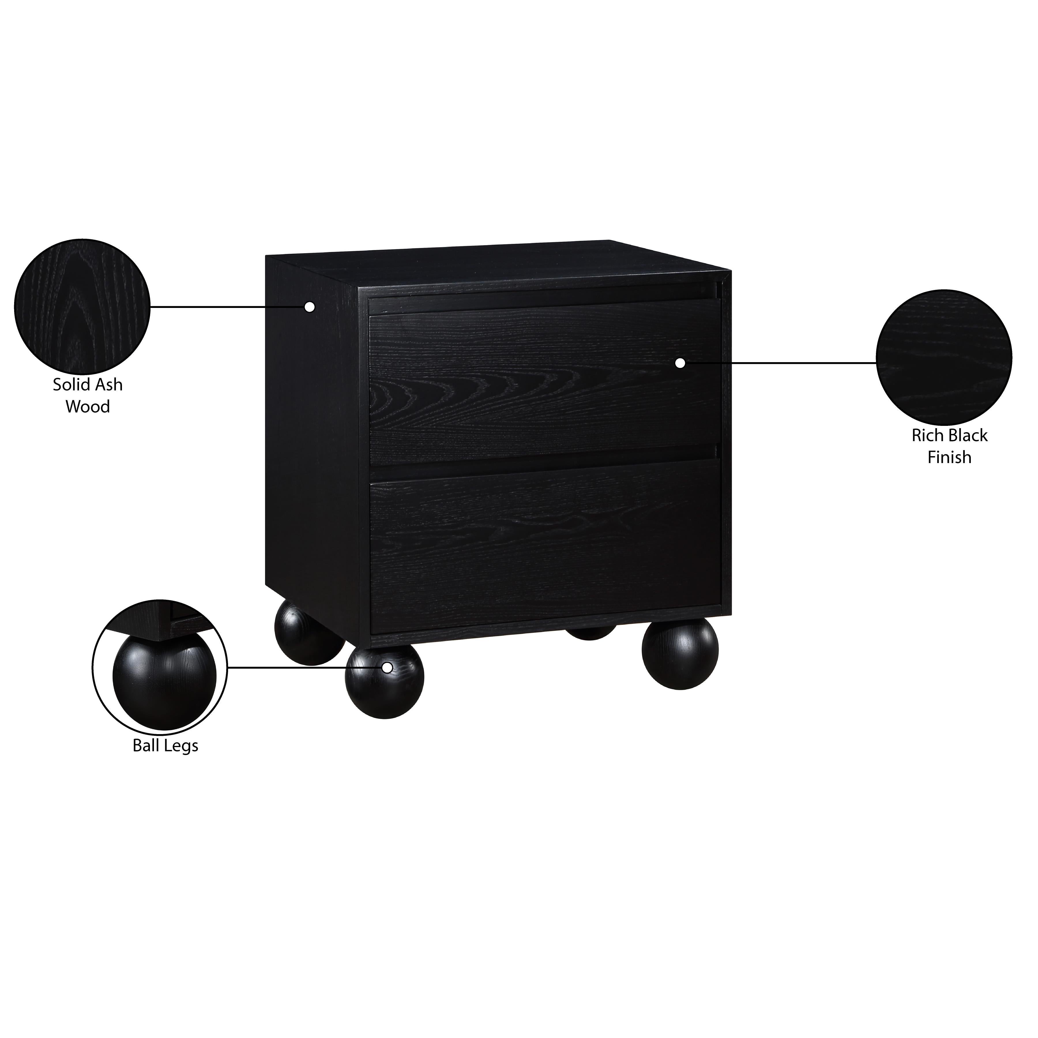 Meridian Kent Black Night Stand