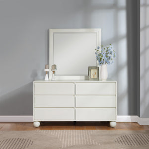 Meridian Kent Cream Mirror