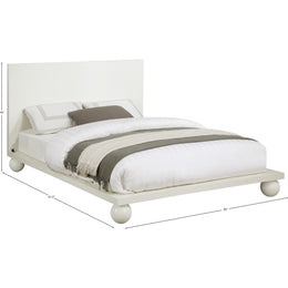 Meridian Kent Cream Queen Bed (3 Boxes)