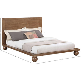 Meridian Kent Walnut King Bed (3 Boxes)