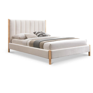 Meridian Kona Cream Polyester Fabric Full Bed