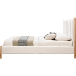 Meridian Kona Cream Polyester Fabric King Bed