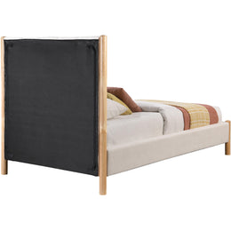 Meridian Kona Cream Polyester Fabric Twin Bed