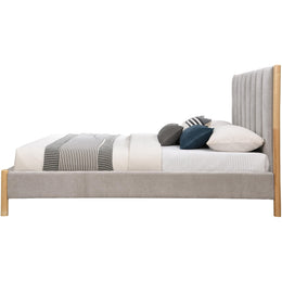 Meridian Kona Grey Polyester Fabric Full Bed