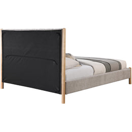 Meridian Kona Grey Polyester Fabric King Bed