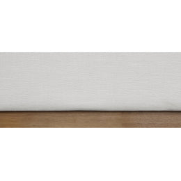 Meridian Logan Cream Linen Textured Fabric Twin Bed