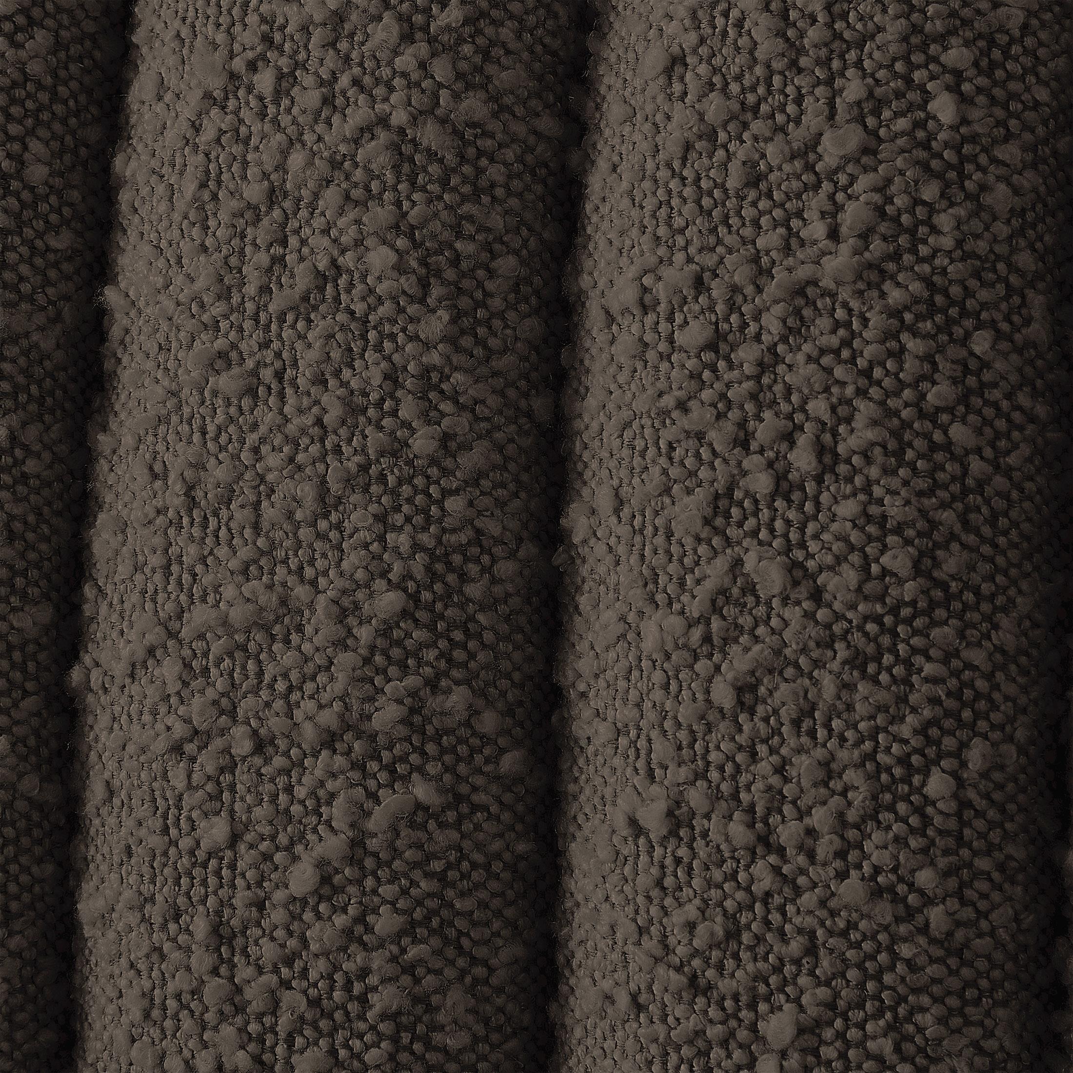 Meridian Nash Brown Boucle Fabric King Bed