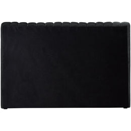 Meridian Nico Black Velvet Twin Bed