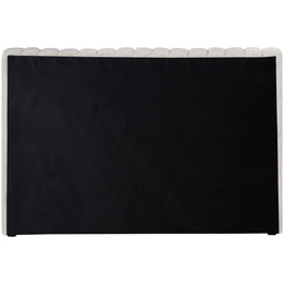 Meridian Nico Cream Velvet Twin Bed
