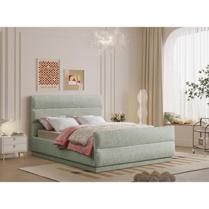 Meridian Paxton Mint Chenille Fabric Full Bed (3 Boxes)