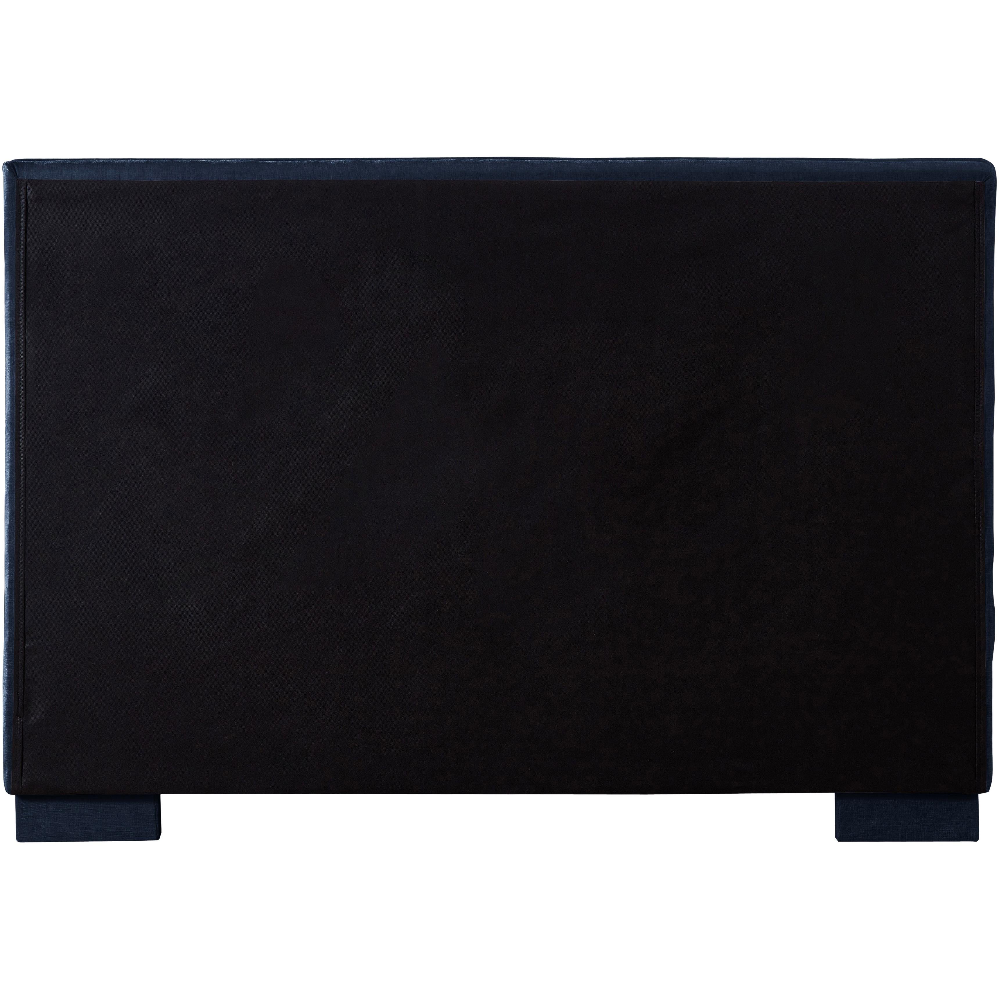Meridian Paxton Navy Chenille Fabric King Bed (3 Boxes)