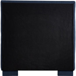 Meridian Paxton Navy Chenille Fabric Twin Bed (3 Boxes)