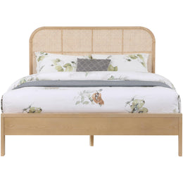 Meridian Siena Natural Ash Wood Queen Bed (3 Boxes)