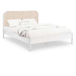 Meridian Siena White Ash Wood King Bed (3 Boxes)