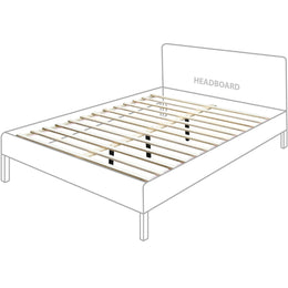 Meridian Siena White Ash Wood Queen Bed (3 Boxes)