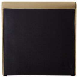 Meridian Sloan Camel Velvet Twin Bed (3 Boxes)
