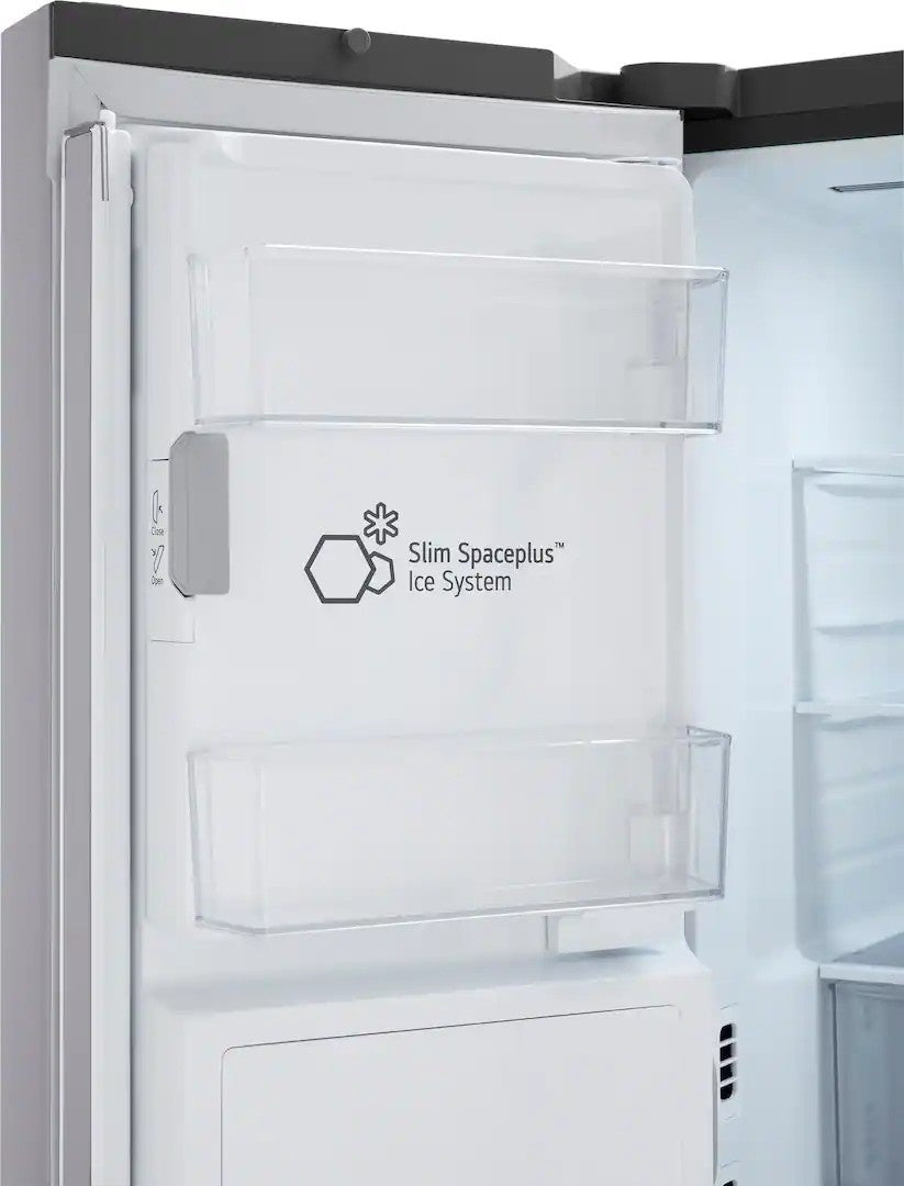 LG - 36-in Counter-Depth MAX 25.5 Cu. Ft. French Door Smart Refrigerator with Ice Plus - PrintProof Stainless Steel Look