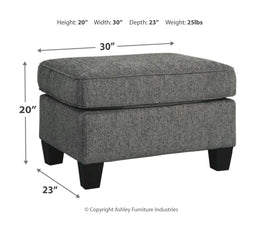 Agleno Sofa, Loveseat, Chair and Ottoman