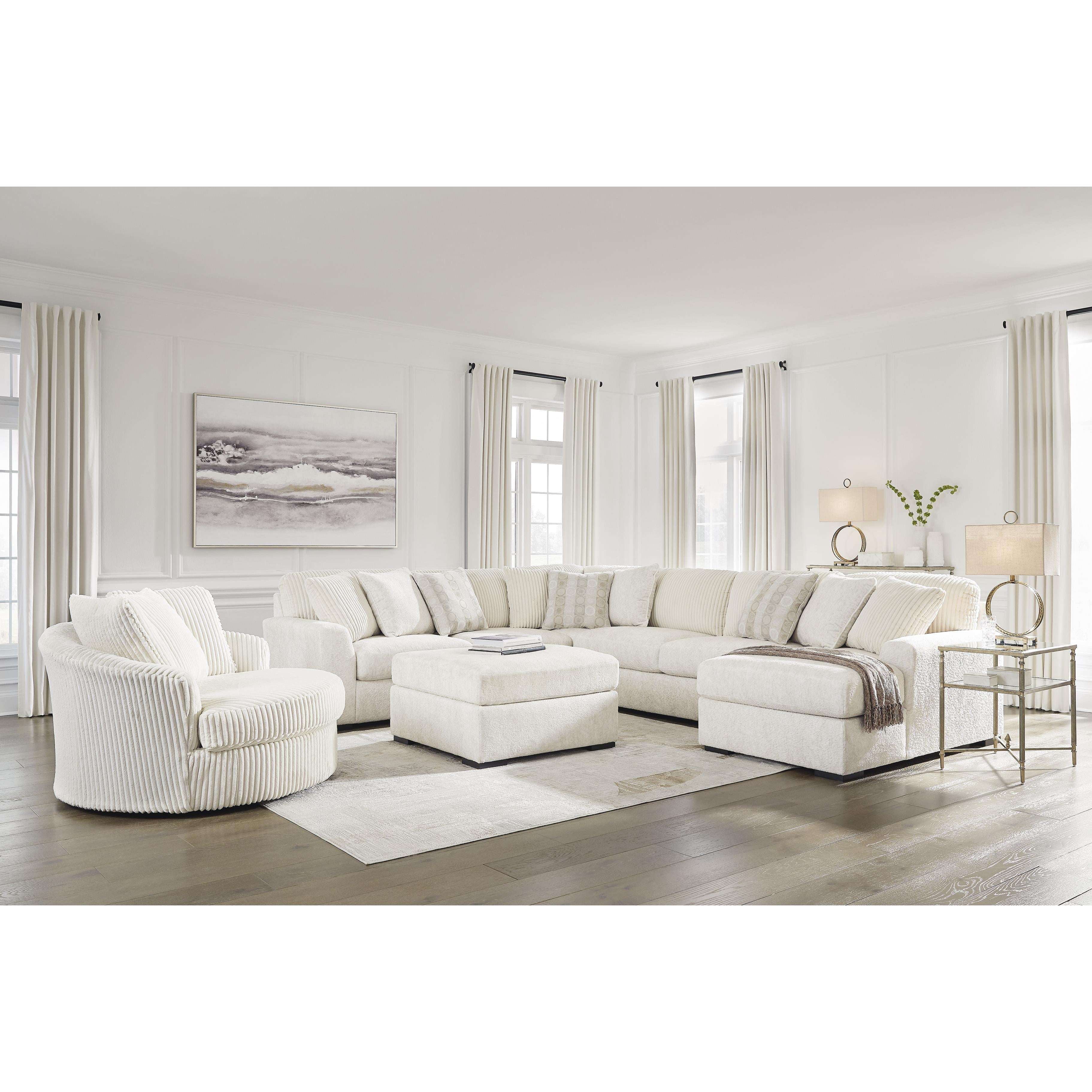 Swipe Furniture Exclusive Design Chessington Fabric Ottoman 6190408