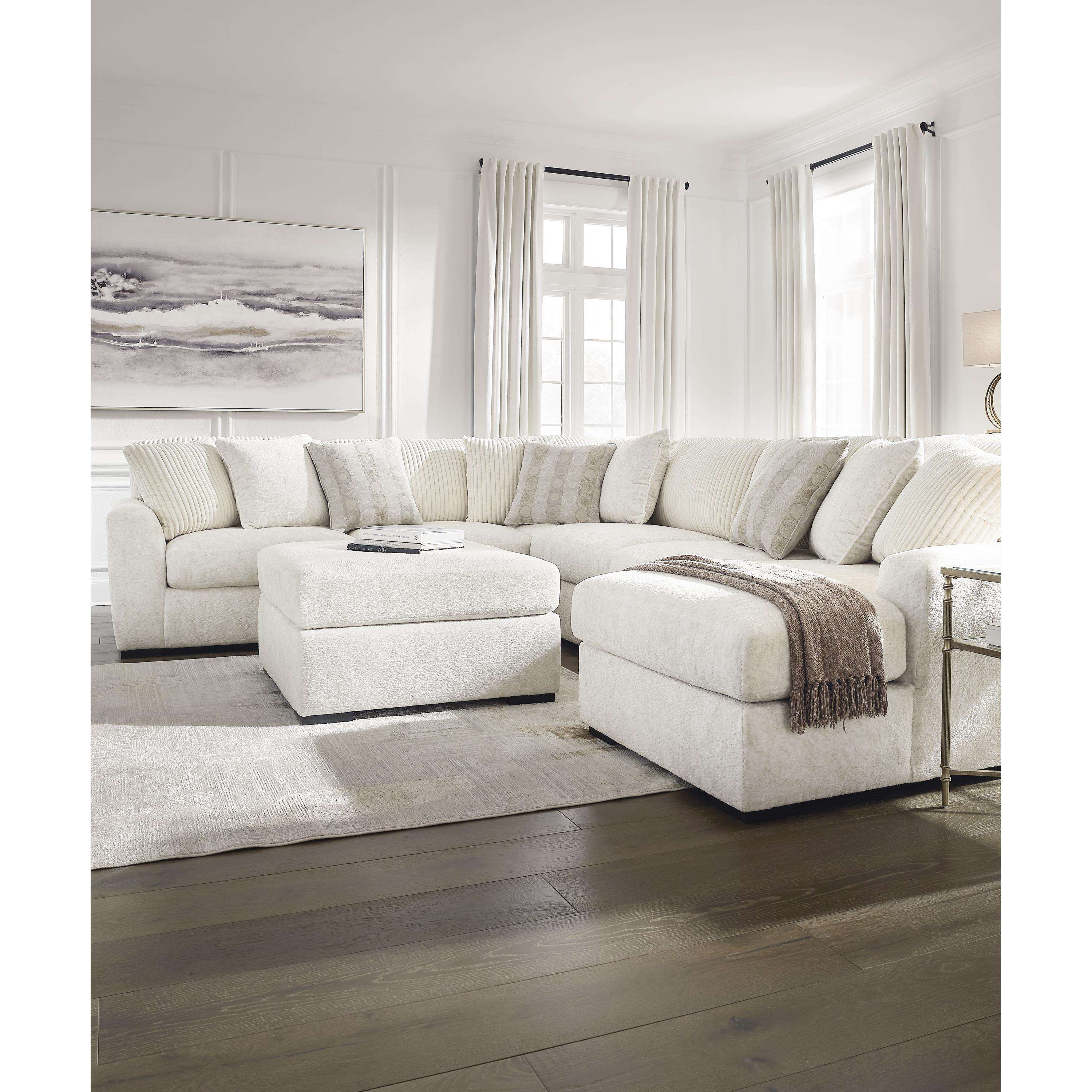 Swipe Furniture Exclusive Design Chessington Fabric Ottoman 6190408