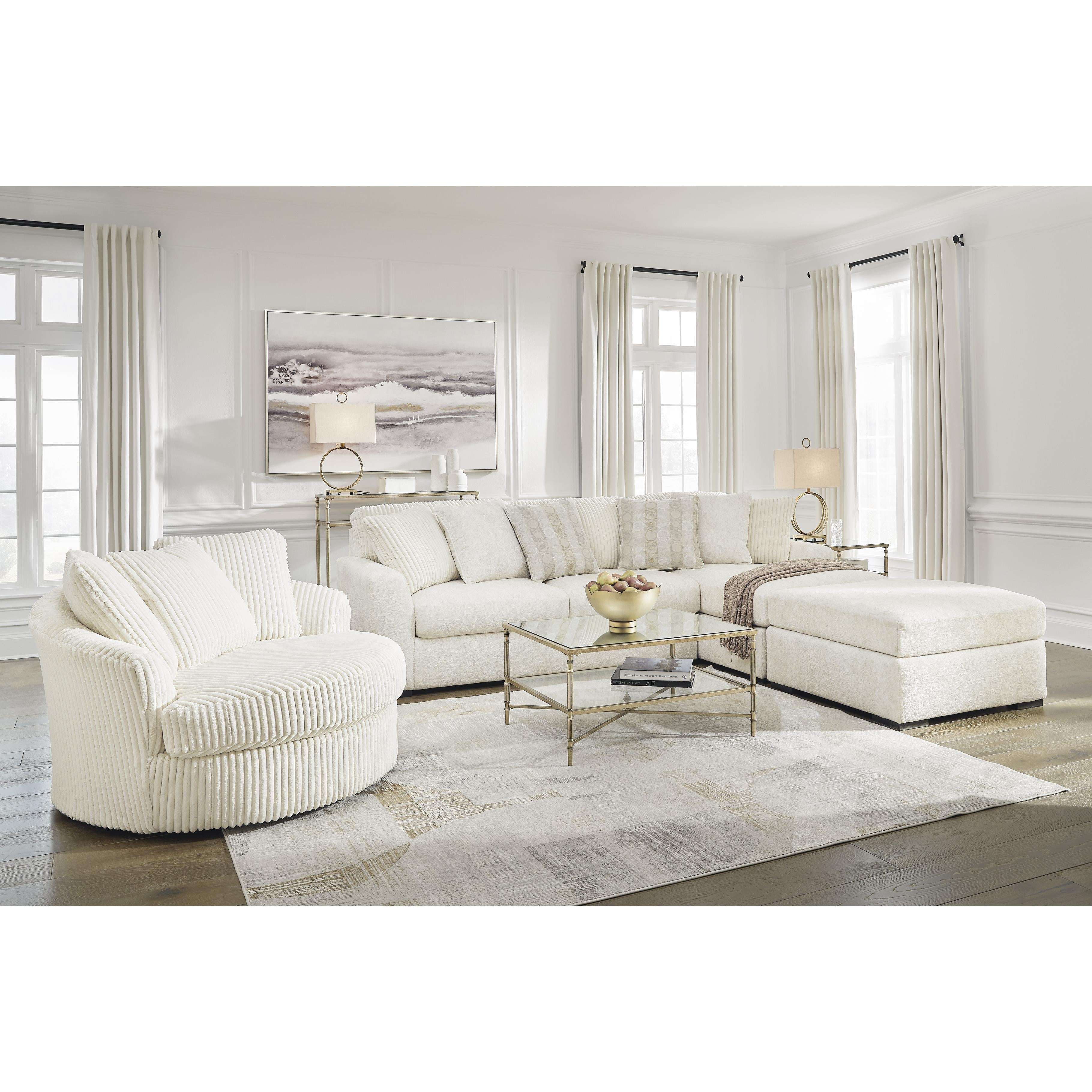 Swipe Furniture Exclusive Design Chessington Fabric Ottoman 6190408
