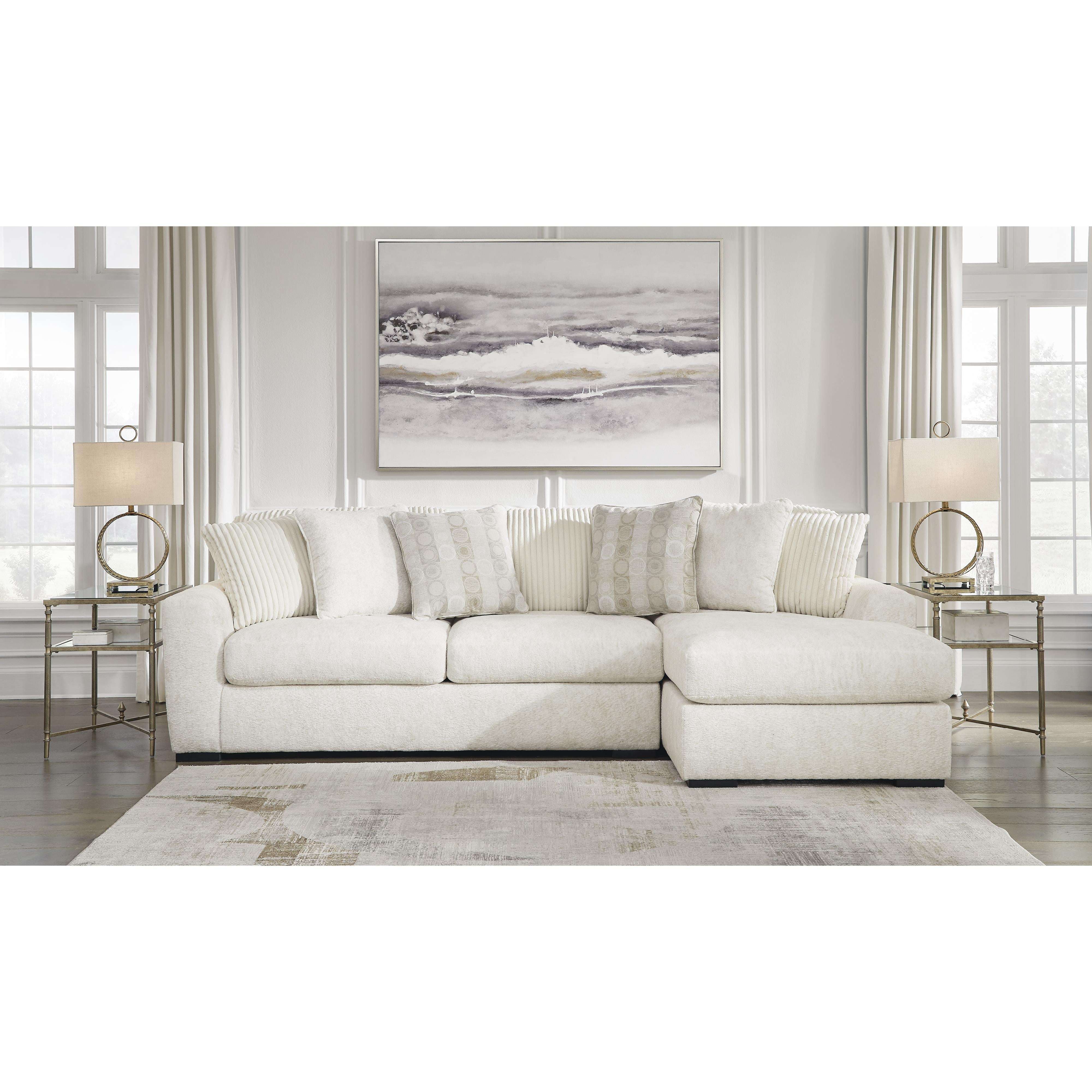 Swipe Furniture Exclusive Design Chessington Fabric 2 pc Sectional 6190466/6190417