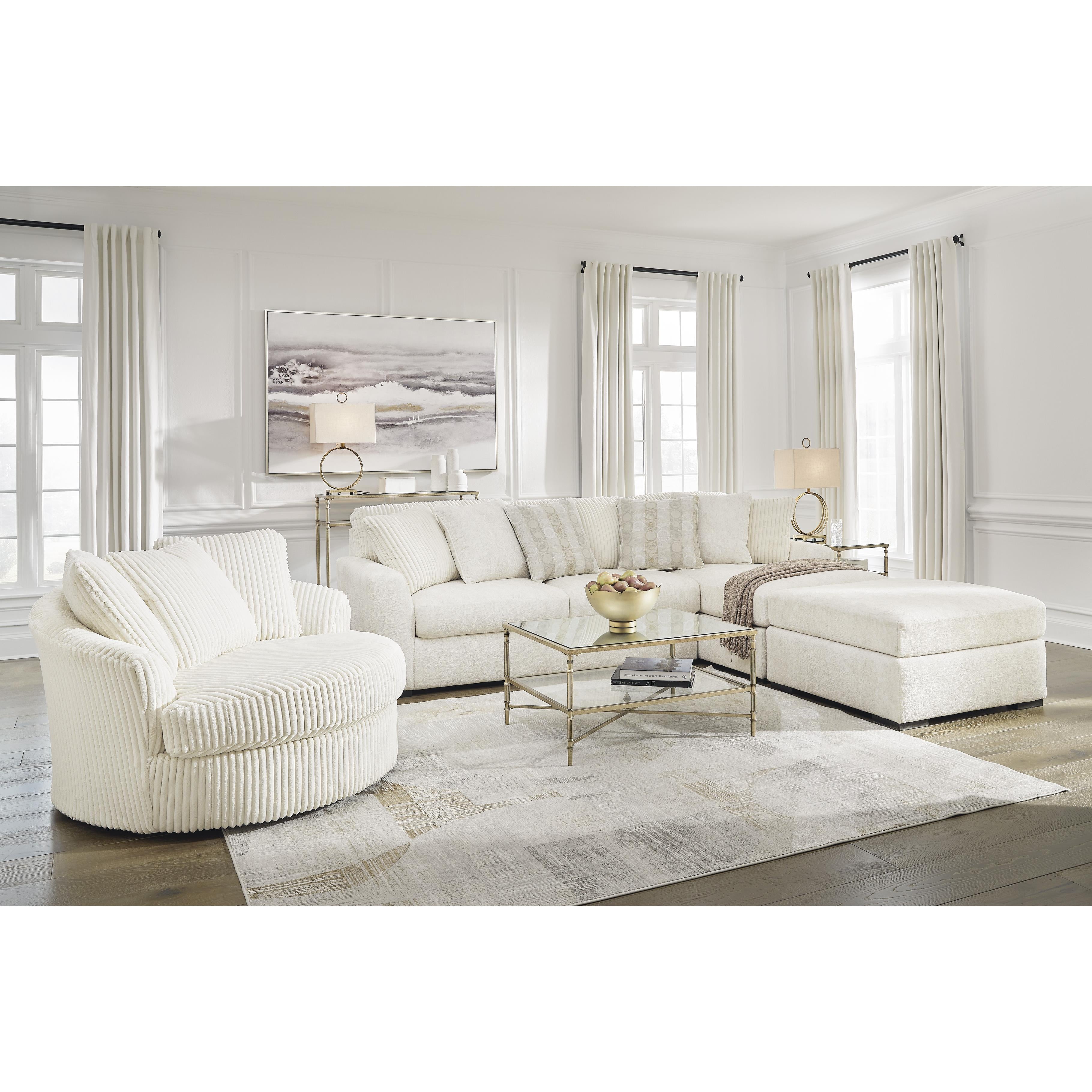 Swipe Furniture Exclusive Design Chessington Fabric 2 pc Sectional 6190466/6190417